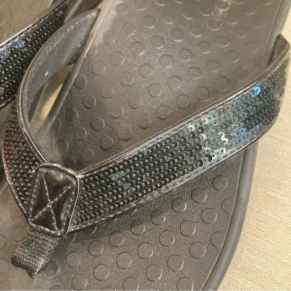 VIONIC  Sz 10 Tide II Slip On Sequin Biomechanical Comfort Footbed Sandals - Picture 4 of 8
